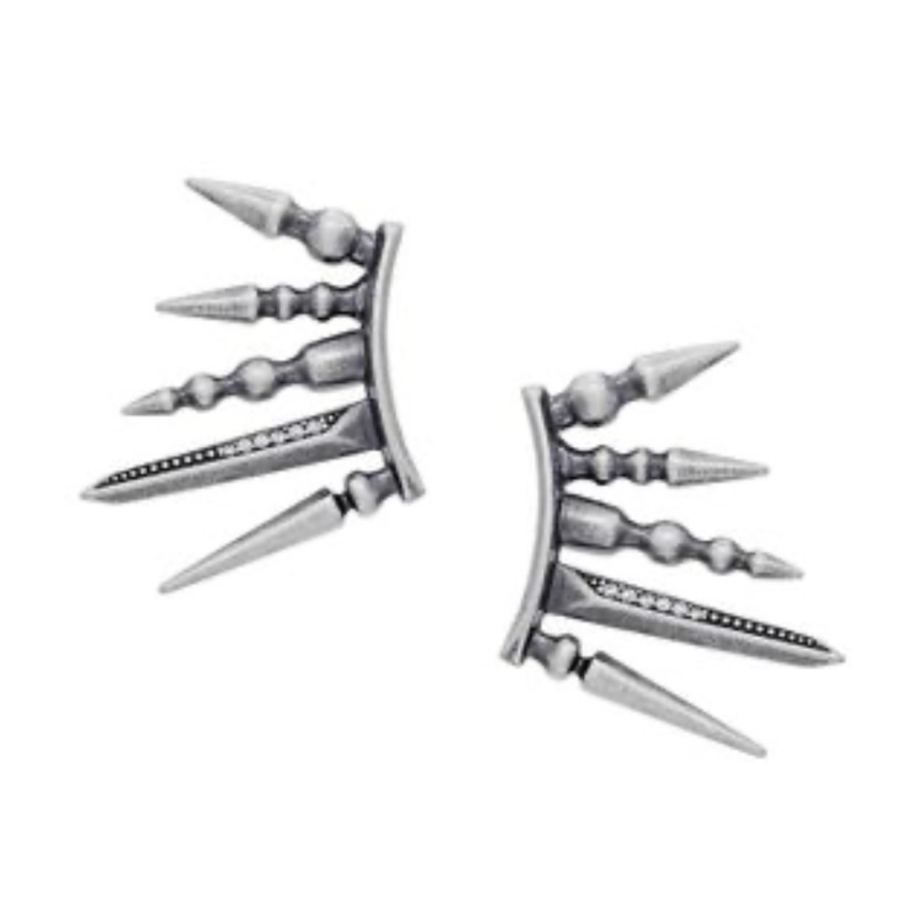 Kendra Scott Silver Spike Ear Climbers